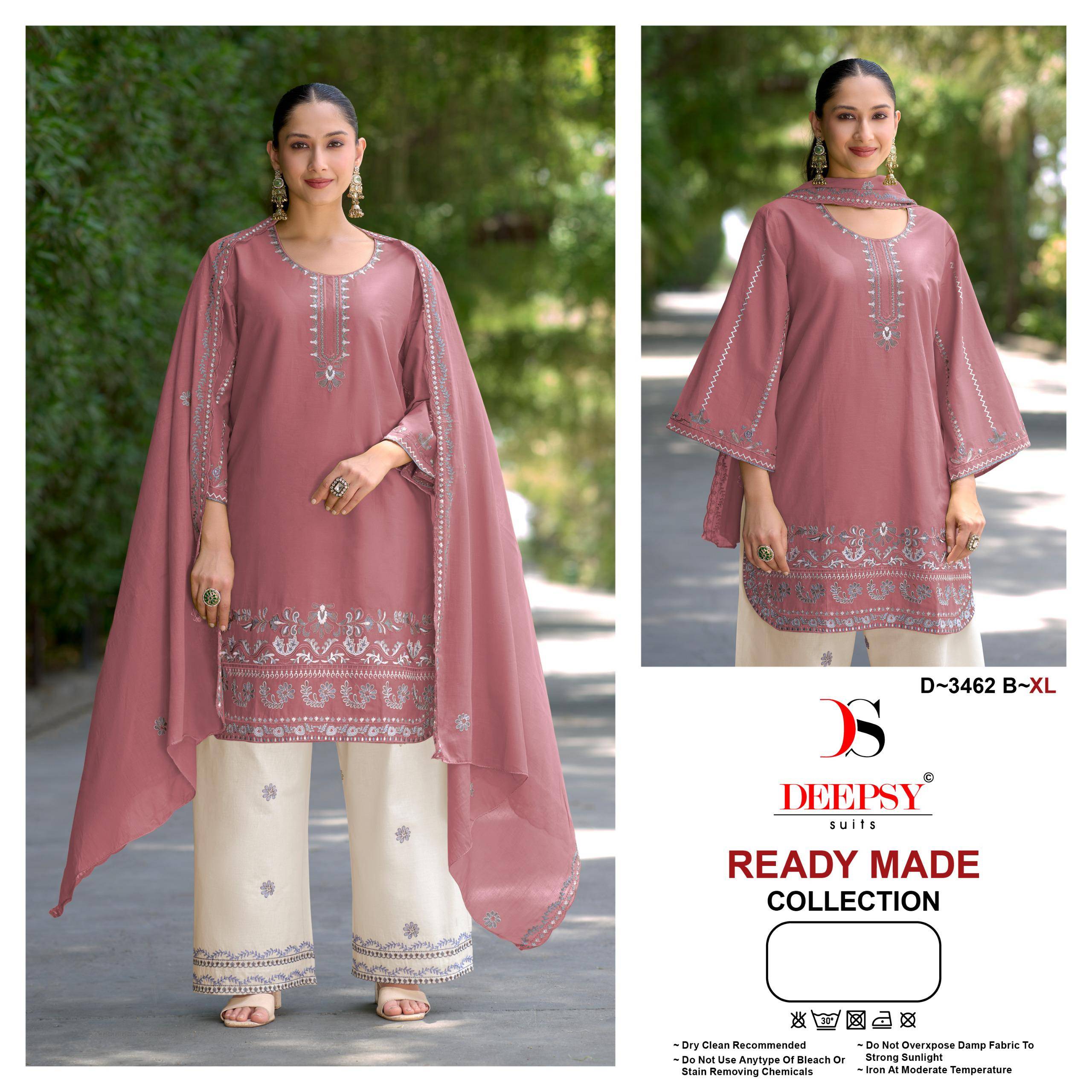 3462 colors by DEEPSY SUITS 3462-A TO 3462-D SERIES Pakistani Stylish Embroidered Ready made PURE COTTON COLLECTION At Wholesale Price